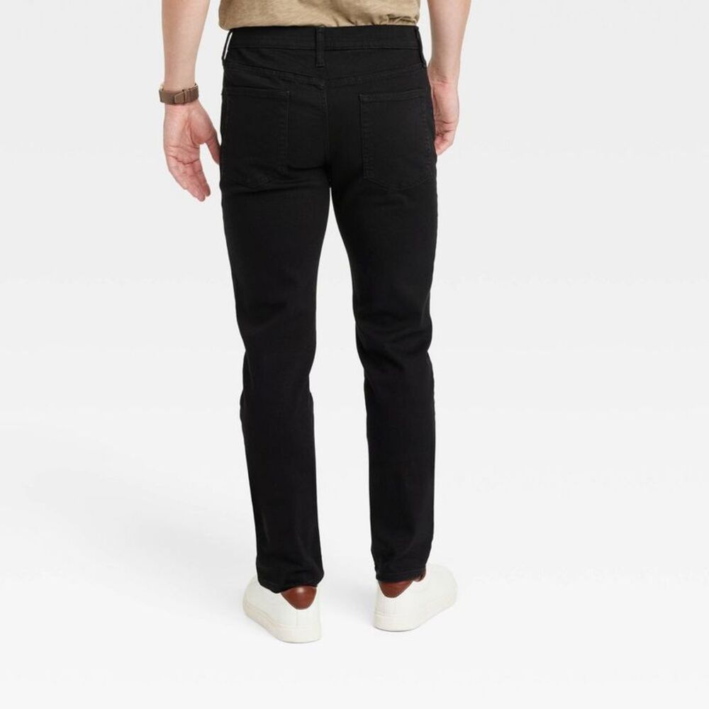 Open Box - Goodfellow & Co -  Men's Mid Rise Slim Leg Black - Picture 2 of 3